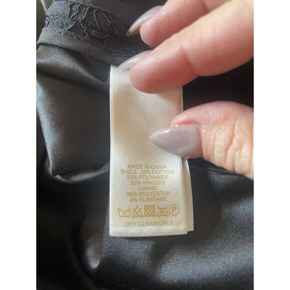 NWT Kate Spade New York Rose Lace open back dress Black Size 4 - Picture 10 of 10